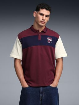 Puma - Men's Maroon Varsity Polo T-Shirt
