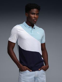 Puma - Essentials Elevated Men's Slim Fit Colorblock Polo T-Shirt