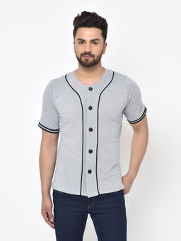 Aesthetic Bodies - Grey Round Neck Men T-Shirt