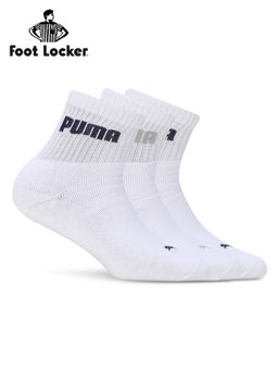 Puma - SPORT QUARTER 3P Unisex White Socks (Set of 3)