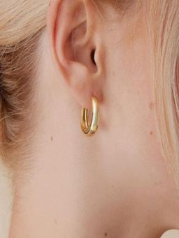 AQUASTREET - 14K Gold Plated Hoops, Anti-Tarnish Copper Jewelry