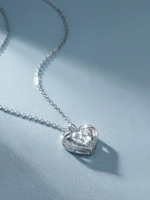 Palmonas Cupid Glow Heart 925 Sterling Silver Necklace for Women