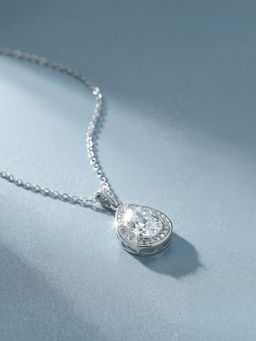 Palmonas - Lumi Teardrop 925 Sterling Silver Necklace for Women