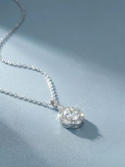 Palmonas - Timeless Oval 925 Sterling Silver Necklace for Women