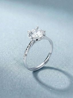 Palmonas - Solitaire Spark 925 Sterling Silver Ring for Women