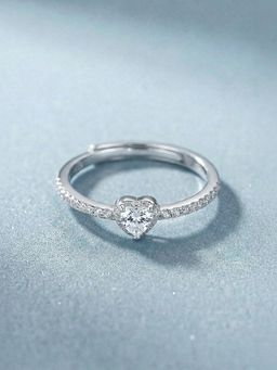 Palmonas - Mini Heart Sparkline 925 Sterling Silver Ring for Women