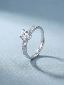 Palmonas - Gentle Brilliance Solitaire 925 Sterling Silver Ring for Women