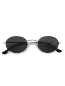 HASHTAG EYEWEAR - Women Oval Black Sunglass-HTMS-1524762-C2 (39)