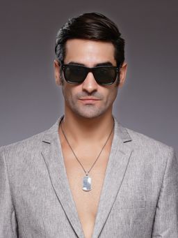 HASHTAG EYEWEAR - Male Square Shape Green Anti Reflective Sunglass-Rb-Su-001100-C1 (50)