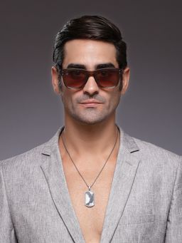 HASHTAG EYEWEAR - Male Sqaure Shape Brown Anti Reflective Sunglass-Rb-Su-001100-C2 (50)