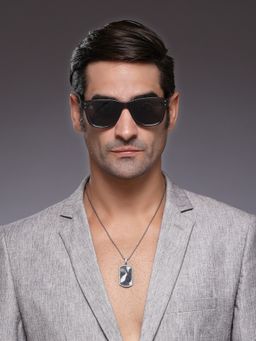 HASHTAG EYEWEAR - Male Sqaure Shape Grey Anti Reflective Sunglass-Rb-Su-001100-C4 (50)