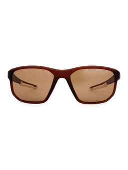 HASHTAG EYEWEAR - Male Rectangle Brown Polarized Sunglass-SEWA-1361882-BRN (45)