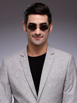 HASHTAG EYEWEAR - Men Diamond Black Sunglass-Sewa-98265-Gol.Blk (37)