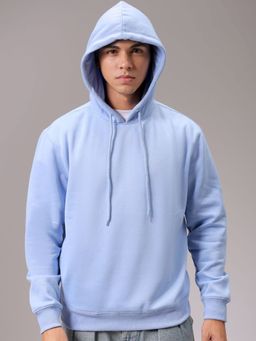 The Indian Garage Co - Men Blue Solid Regular Fit Hoodie