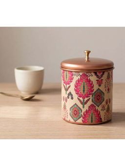 India Circus by Krsnaa Mehta - Beige Mystifying Dazzle Steel Cookie Jar