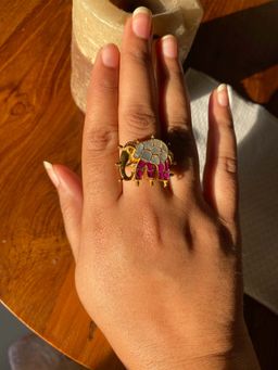 BaalaJewels - Multi-Color Elephant Ring