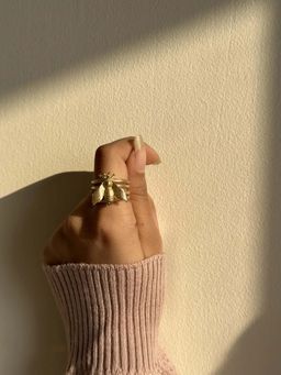BaalaJewels - Gold Bees Ring
