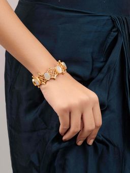 BaalaJewels - White Fringe Mother Of Pearl Bracelet