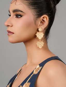 BaalaJewels - Gold Heart Drops