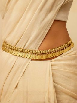 I Jewels - Coin Tassel Adjustable Boho Waist Chain/Belly Chain/Kamarband for Women