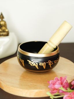 Ekhasa - 100% Pure Bronze Handmade Tibetan Meditation Singing Bowl (3.5 Inch)