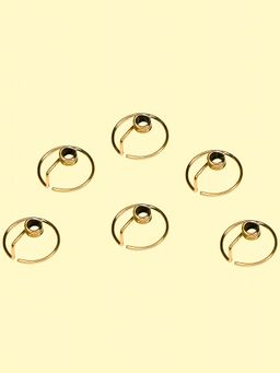 Ekhasa - 100% Pure Brass Wick Holders for Oil Lamp (Set Of 6)