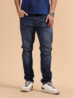 WROGN - Heavy Fade Slim Fit Jeans Dark Blue