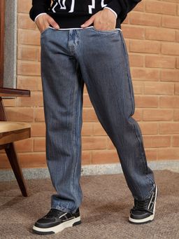 WROGN - Washed Loose Fit Jeans Blue