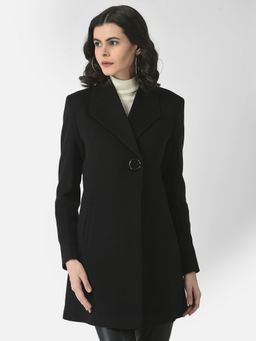 CRIMSOUNE CLUB - Women Black A-Line Overcoat