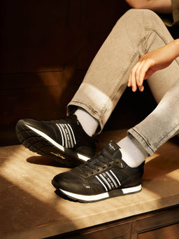 Pepe Jeans - Black 3D Logo Anti-Skid Sneakers
