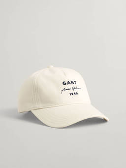 GANT - Men Cream Solid Baseball Cap