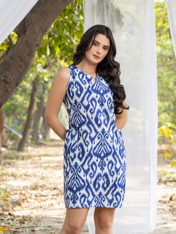 Mabish By Sonal Jain - Mini Shift Dress with Big Pocket Detail