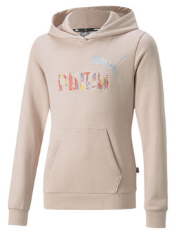 Puma - Ess+ Bloom Logo Girls Pink Hoodie
