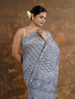 Teejh - Pritha Chanderi Saree with Unstitched Blouse
