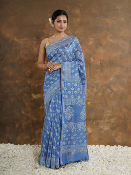 Teejh - Anasuya Chanderi Saree with Unstitched Blouse