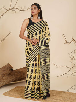 Teejh - Kalpana Cotton Saree with Unstitched Blouse