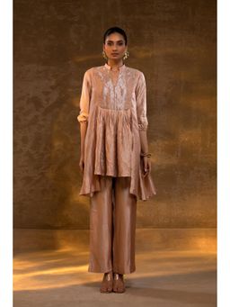 EEDA - Agneya Pleated Tissue Yolk Co-Ord Set - Blush Pink