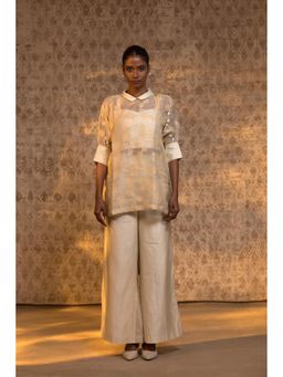EEDA - Taral Shirt Co-Ord Set - Beige