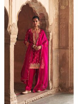 Sheetal Batra - Anila - Rani Hotpink Short Kurta With Salwar
