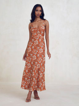 BEYOND - Kaia Dress Rust