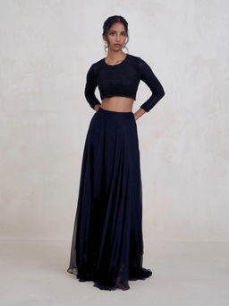 BEYOND - Tara Crop Top Black