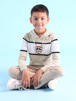 U.S. POLO ASSN. - Beige Boys Brand Embroidered Pure Cotton Sweater