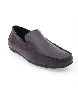 Red Tape - Solid Brown Slip-On Dress Shoes