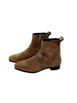 SHUTIQ - Corine Brown Lather Chelsea Boots