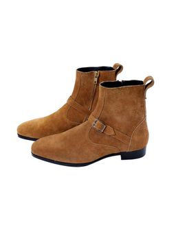 SHUTIQ - Corine Tan Suede Casual Boots