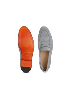 SHUTIQ - Lunar Rawhide Grey Suede Loafers