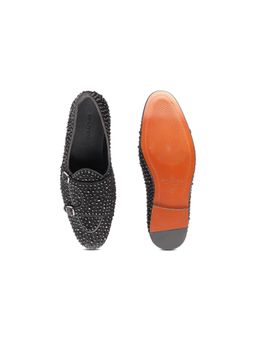 SHUTIQ - Poisee Batwing Monk Black Shoes