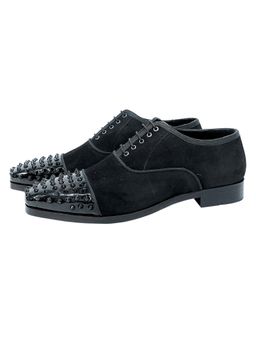 SHUTIQ - Roush Suede Studded Shoes