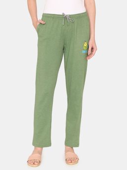 Zivame - Rosaline Bloom Fest Knit Cotton Pyjama - Banana Plum