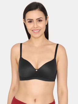 Zivame - Marshmallow Padded Non Wired 3/4Th Coverage T-Shirt Bra - Anthracite